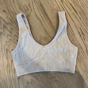 Aerie Gray‎ Knit Lounge Bra
